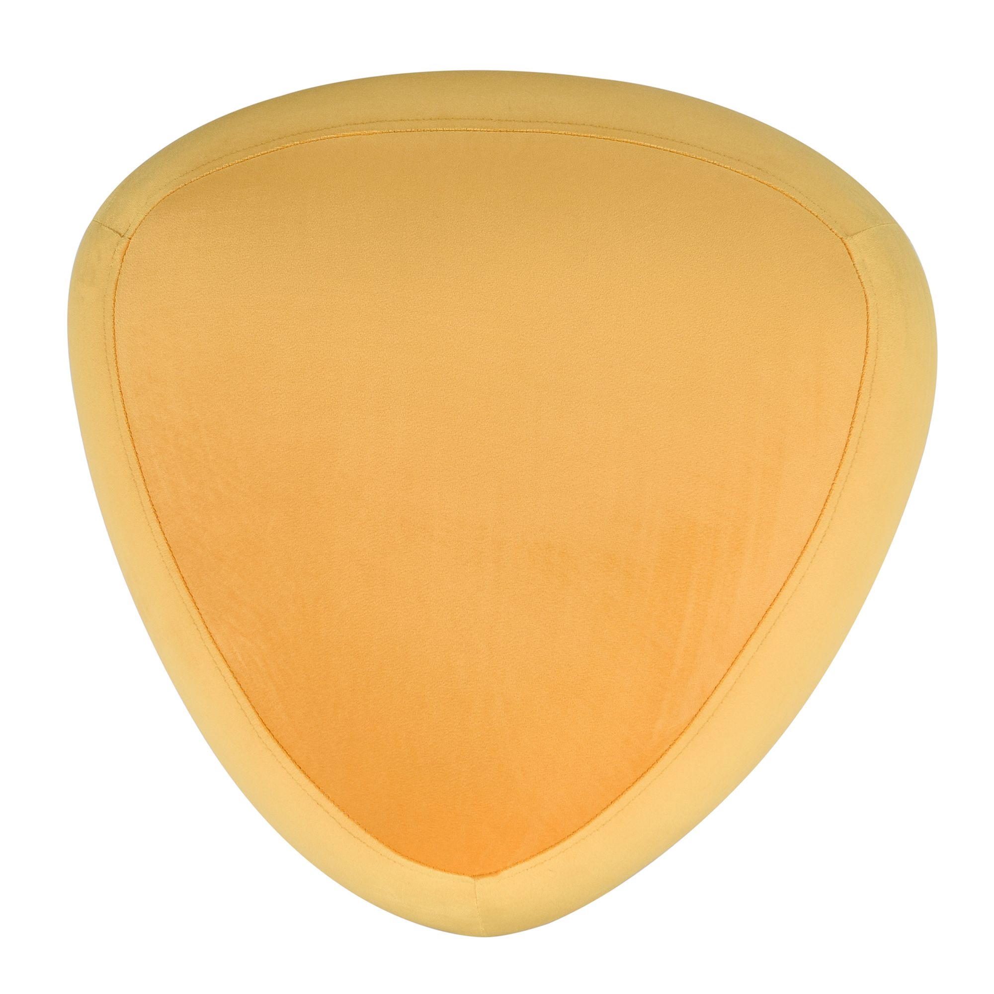 Image 3 Dann Foley River Rock 18.5" Wide Harvest Gold Yellow Velvet Hassock Po more views