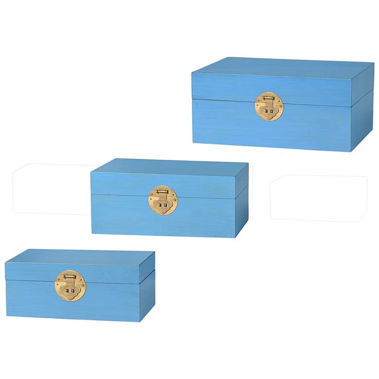 Image 1 Dann Foley - Set of 3 Boxes - Blue