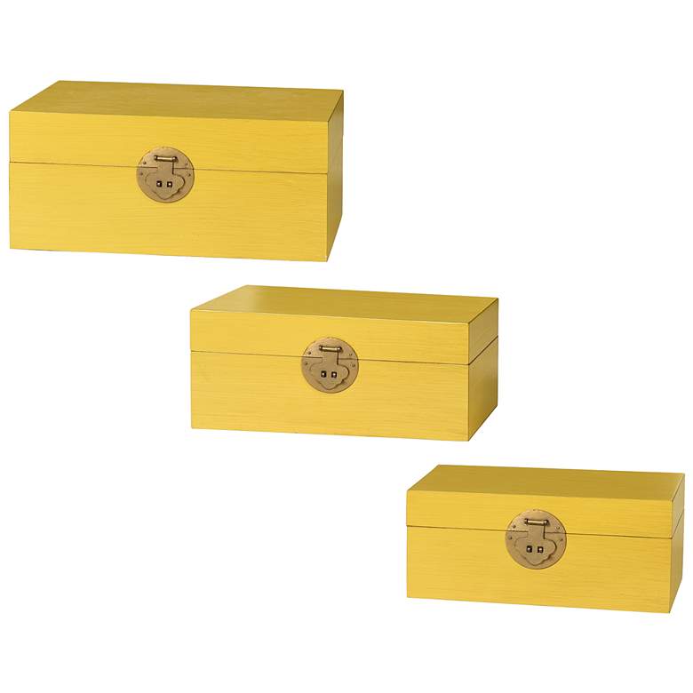 Image 1 Dann Foley - Set of 3 Boxes - Yellow