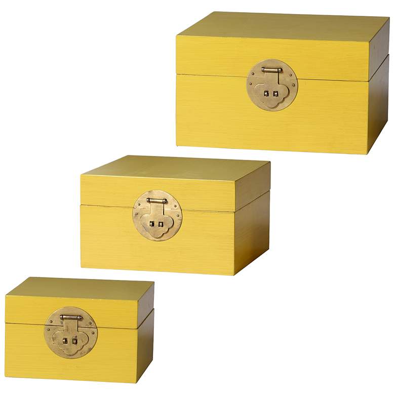 Image 1 Dann Foley - Set of 3 Boxes - Yellow