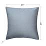 6_Dann Foley Sincere 24" x 24" Pale Blue Chenille Pillow more views
