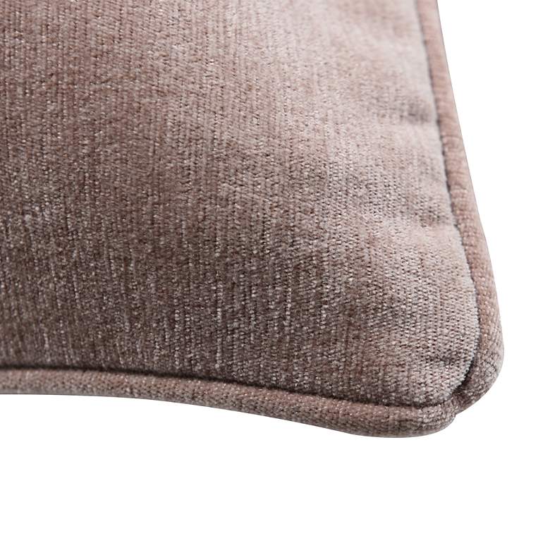 Image 4 Dann Foley Sincere 24" x 24" Pale Pink Chenille Pillow more views