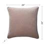 6_Dann Foley Sincere 24" x 24" Pale Pink Chenille Pillow more views