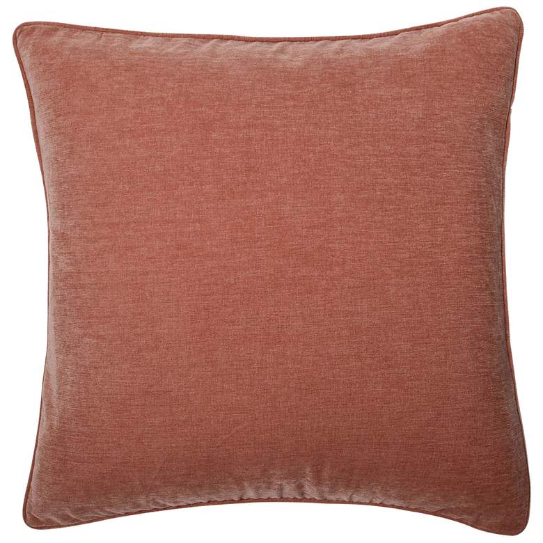Image 1 Dann Foley Sincere 24" x 24" Salmon Pink Chenille Pillow