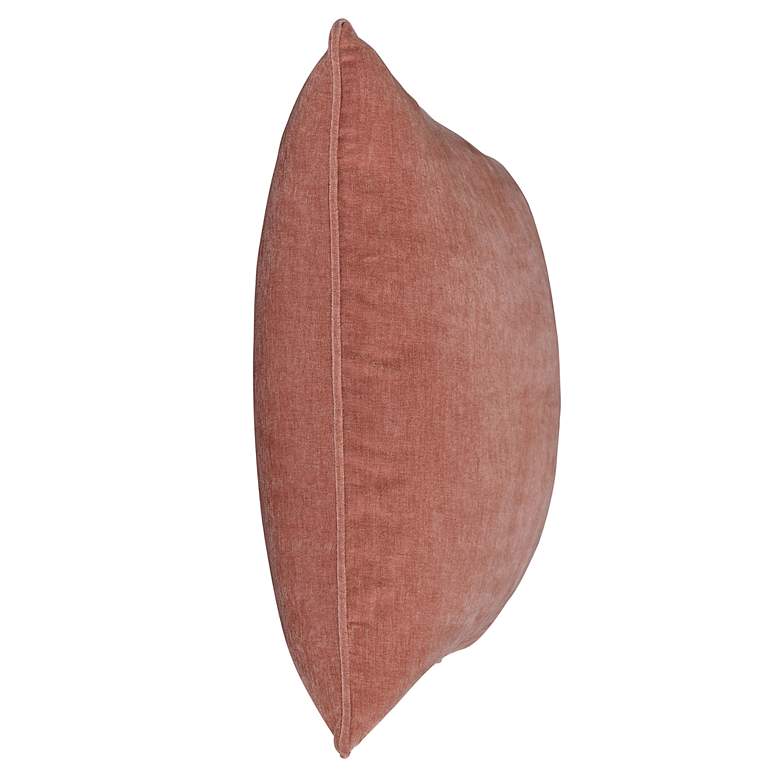 Image 2 Dann Foley Sincere 24" x 24" Salmon Pink Chenille Pillow more views