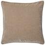 2_Dann Foley Sincere 24" x 24" Sand Chenille Pillow