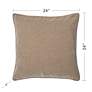 6_Dann Foley Sincere 24" x 24" Sand Chenille Pillow more views