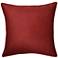 Dann Foley Sincere 24" x 24" Scarlet Red Chenille Pillow