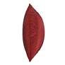2_Dann Foley Sincere 24" x 24" Scarlet Red Chenille Pillow more views