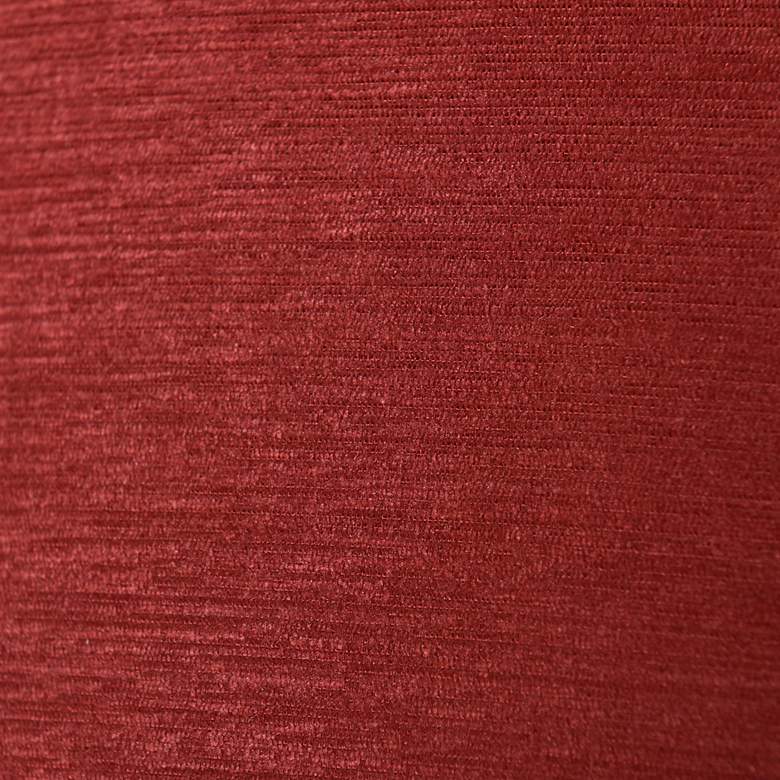 Image 3 Dann Foley Sincere 24" x 24" Scarlet Red Chenille Pillow more views