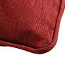 4_Dann Foley Sincere 24" x 24" Scarlet Red Chenille Pillow more views