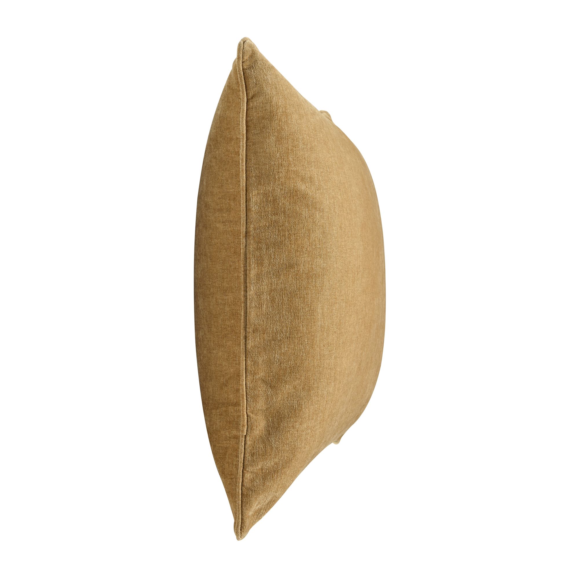 Image 3 Dann Foley Sincere 24" x 24" Yellow Khaki Chenille Pillow more views