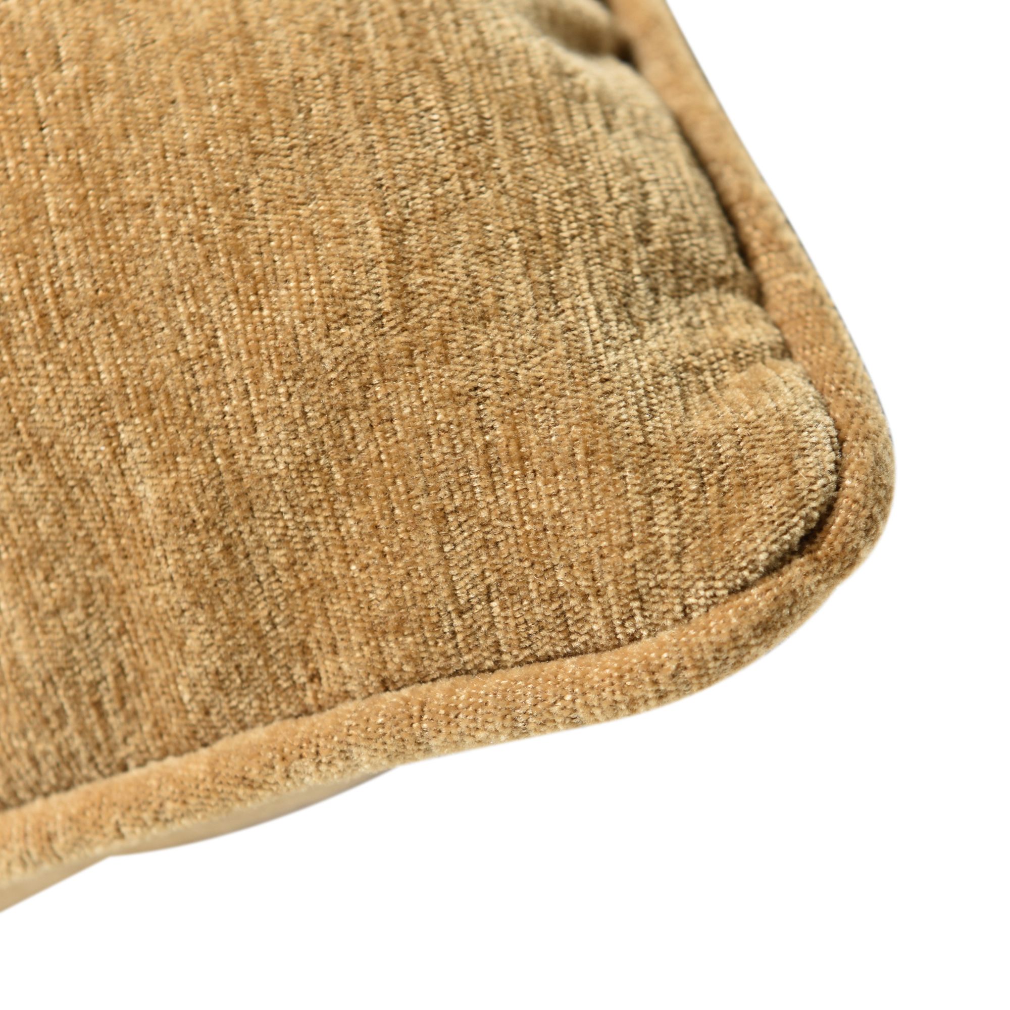 Image 5 Dann Foley Sincere 24" x 24" Yellow Khaki Chenille Pillow more views