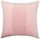 Dann Foley Tuxedo 24" x 24" Blush Pink Velvet Tux Pleat Pillow