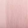 4_Dann Foley Tuxedo 24" x 24" Blush Pink Velvet Tux Pleat Pillow more views