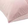 5_Dann Foley Tuxedo 24" x 24" Blush Pink Velvet Tux Pleat Pillow more views