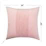 7_Dann Foley Tuxedo 24" x 24" Blush Pink Velvet Tux Pleat Pillow more views