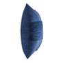 3_Dann Foley Tuxedo 24" x 24" Classic Navy Velvet Tux Pleat Pillow more views