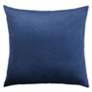 4_Dann Foley Tuxedo 24" x 24" Classic Navy Velvet Tux Pleat Pillow more views