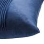 6_Dann Foley Tuxedo 24" x 24" Classic Navy Velvet Tux Pleat Pillow more views