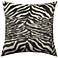 Dann Foley Tuxedo 24" x 24" Off Black And Off White Velvet Pleat