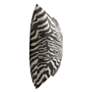3_Dann Foley Tuxedo 24" x 24" Off Black And Off White Velvet Pleat more views