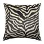 4_Dann Foley Tuxedo 24" x 24" Off Black And Off White Velvet Pleat more views