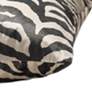6_Dann Foley Tuxedo 24" x 24" Off Black And Off White Velvet Pleat more views