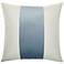 Dann Foley Two Tone 24" x 24" Canvas And Ocean Blue Banded Throw