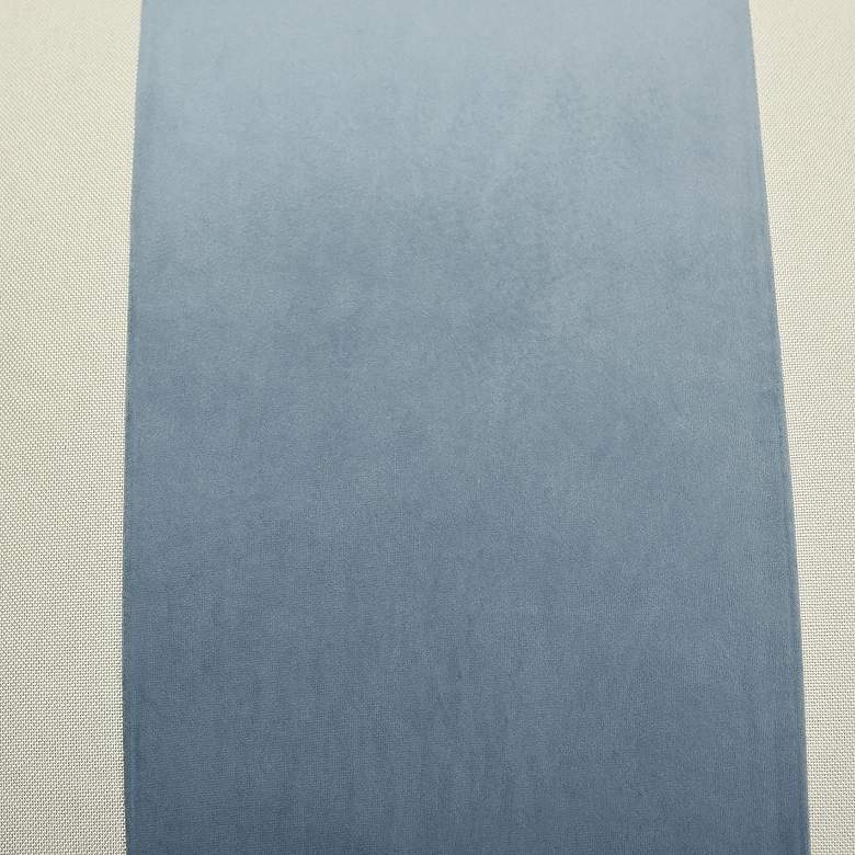 Image 4 Dann Foley Two Tone 24" x 24" Canvas And Ocean Blue Banded Throw more views