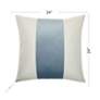 7_Dann Foley Two Tone 24" x 24" Canvas And Ocean Blue Banded Throw more views