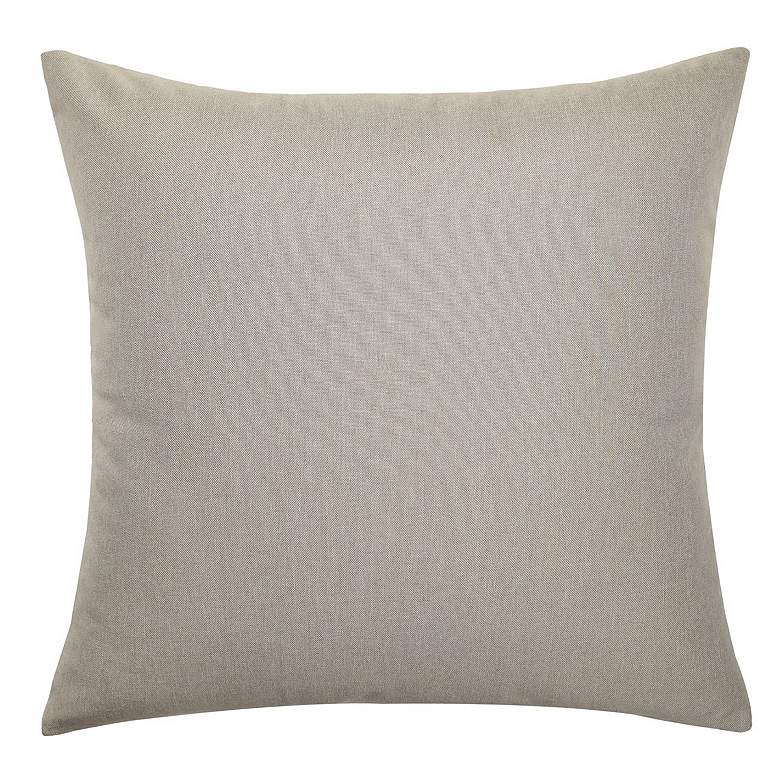Image 3 Dann Foley Two Tone 24" x 24" Pale Gray And Cinnamon Banded Throw more views