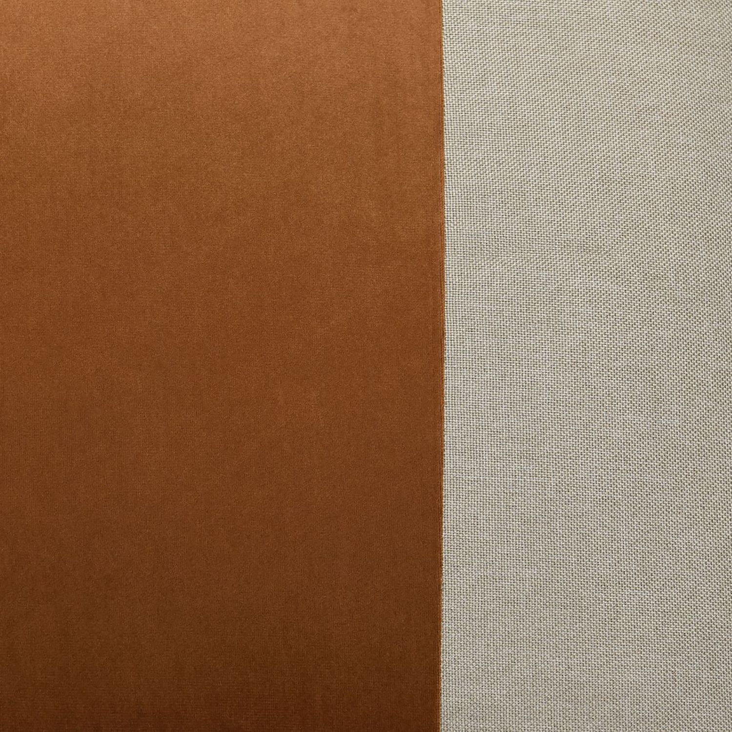 Image 4 Dann Foley Two Tone 24" x 24" Pale Gray And Cinnamon Banded Throw more views