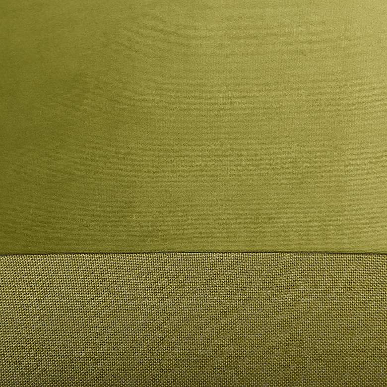 Image 4 Dann Foley Two Tone 24" x 24" Pea Soup And Green Banded Throw Pil more views