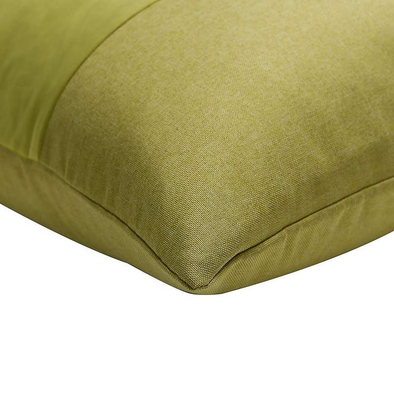 Image 5 Dann Foley Two Tone 24" x 24" Pea Soup And Green Banded Throw Pil more views
