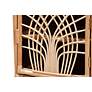 3_Danna 22" Wide Natural Brown Rattan 1-Door Nightstand more views