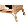 4_Danna 22" Wide Natural Brown Rattan 1-Door Nightstand more views