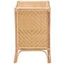 Danna 22" Wide Natural Brown Rattan 1-Door Nightstand