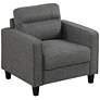 Danna Gray Fabric Accent Chair