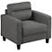 Danna Gray Fabric Accent Chair