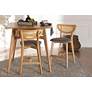 1_Dannell 24" Natural Oak Wood Counter Stools Set of 2