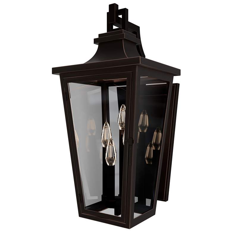Image 1 Dannemore 24"H x 10.4"W 4-Light Outdoor Wall Light in Oil Rubbed Bronze