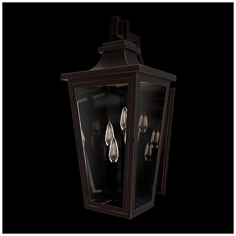 Image 2 Dannemore 24"H x 10.4"W 4-Light Outdoor Wall Light in Oil Rubbed Bronze more views