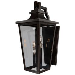 Dannemore 31"H x 13.5"W 4-Light Outdoor Wall Light in Oil Rubbed Bronze