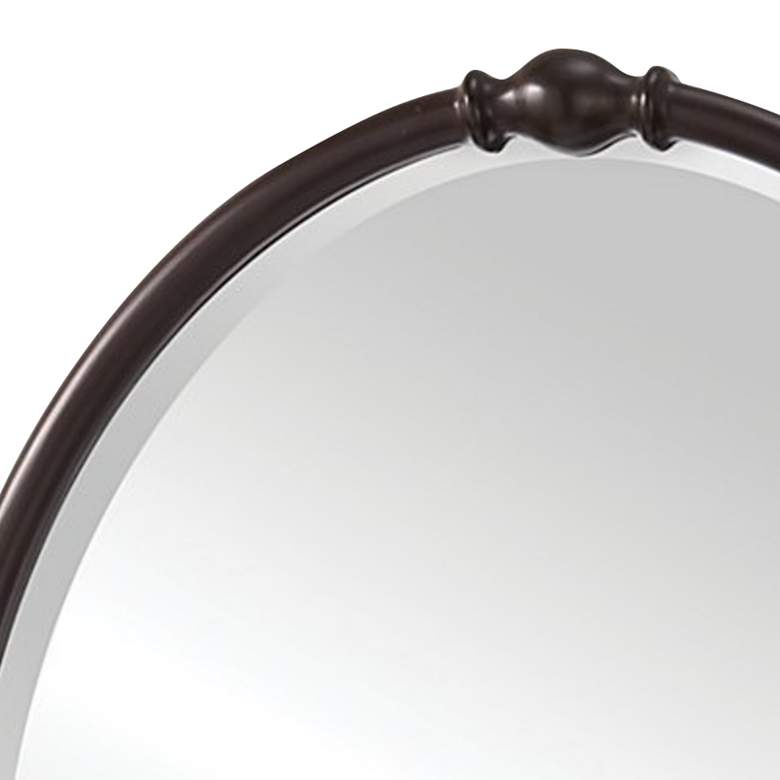 Image 3 Dannis 24 inch x 32 3/4 inch Oil-Rubbed Bronze Finish Oval Wall Mirror more views