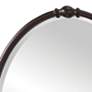 Dannis 24" x 32 3/4" Oil-Rubbed Bronze Finish Oval Wall Mirror