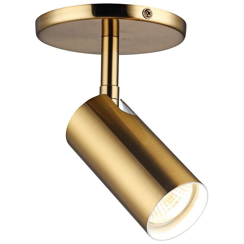 Image 1 Danolite Stanly 4 3/4" Modern Aged Brass Adjustable Ceiling Spot Light