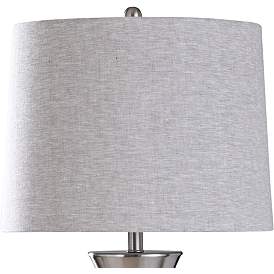 Image2 of Dante 33 1/4" Brushed Nickel and Concrete Genie Table Lamp more views