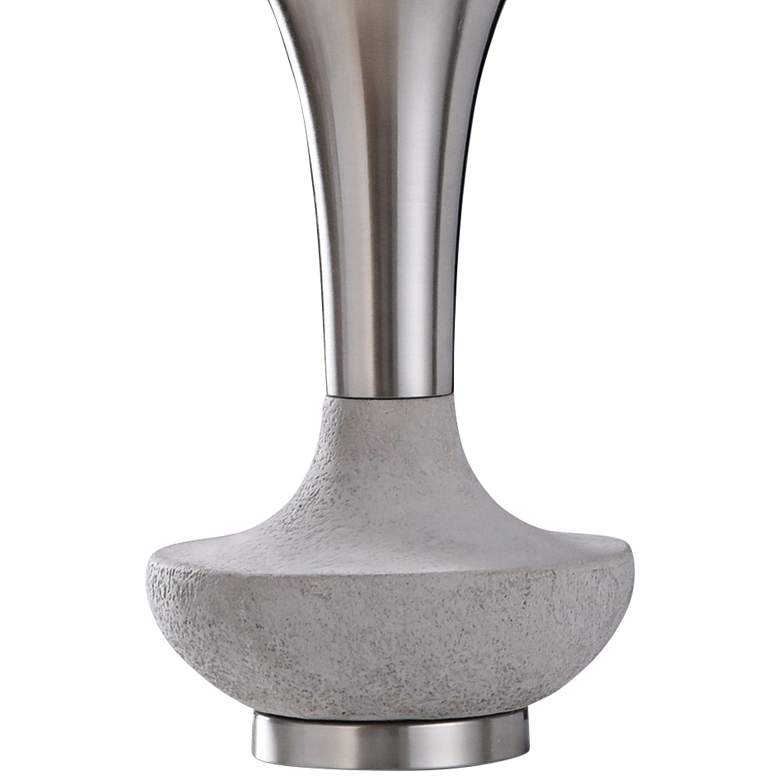 Image 3 Dante 33 1/4 inch Brushed Nickel and Concrete Genie Table Lamp more views