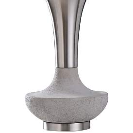 Image3 of Dante 33 1/4" Brushed Nickel and Concrete Genie Table Lamp more views